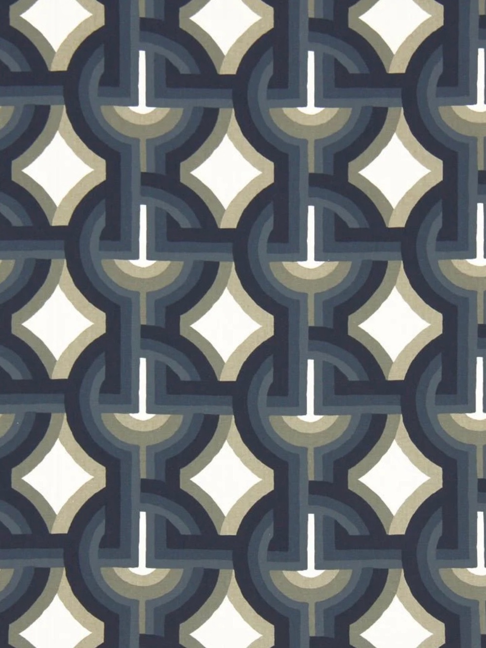 1.4 yds Robert Allen Fabric Dwell Studio Futura Midnight  54"W